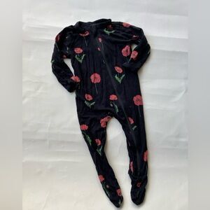 Kyte Floral Poppies Kids One Piece Pajama
